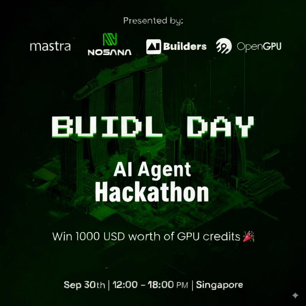 AI Builders Hackathon and Dev Day Flyer