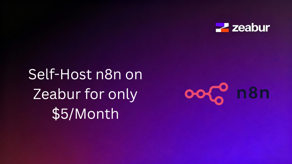 Zeabur n8n Self-Host Tutorial